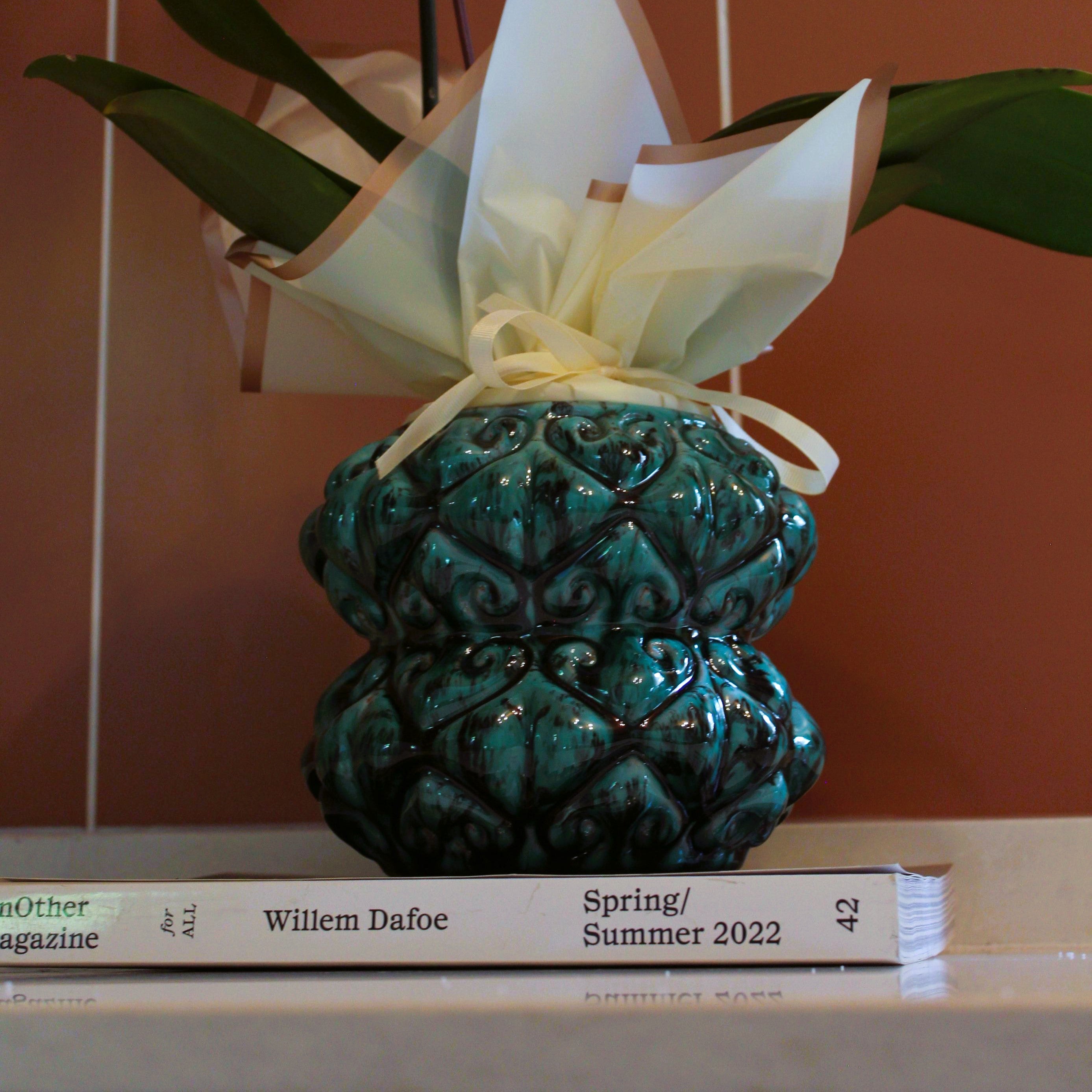 BAROQUE PLANTER-EMERALD