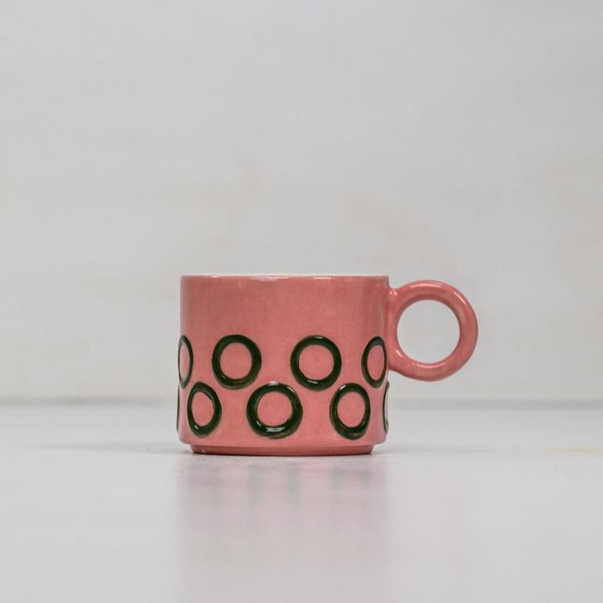 POOL MUG-MULTI-HAND PAINTED