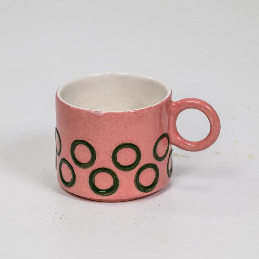 POOL MUG-MULTI-HAND PAINTED