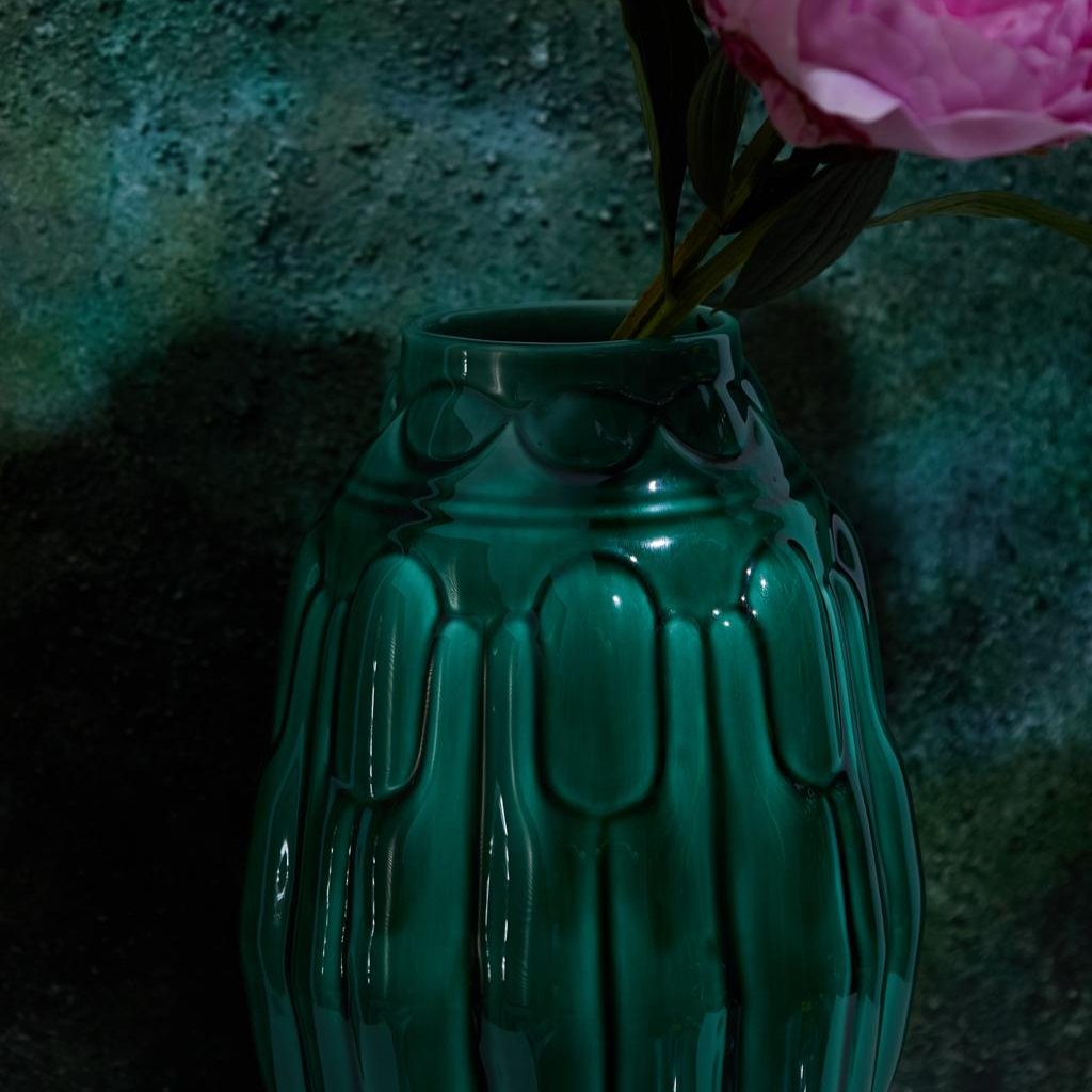 NOUVEAU VASE-EMERALD